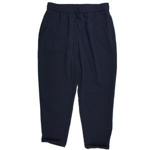 JCREW Size 6 Navy Blue Drapey Drawstring Pants